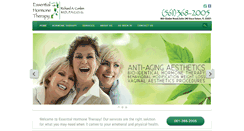Desktop Screenshot of essentialhormonetherapy.com