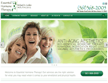 Tablet Screenshot of essentialhormonetherapy.com